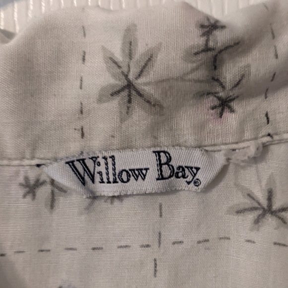 Vintage Willow Bay Unisex Casual Short Sleeve Button Down Tropical Print Size XL - Picture 2 of 7